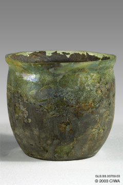 Glass cup, Syria, 80-300 AD