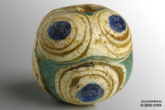 Three-plus-four eye bead, 600-400 BC