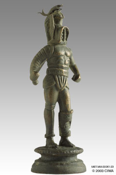 Bronze Samnite gladiator, Rome, 30 BC-68 AD