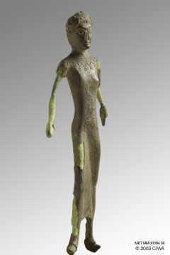 Etruscan young woman, 570-550 BC
