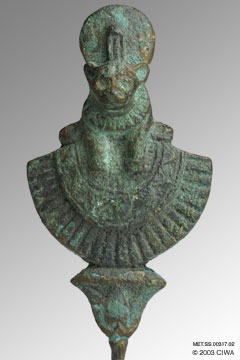 Aegis of Sakhmet on a lotus flower, N.K.
