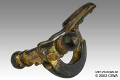 Gilded bronze fibula, Byzantium, 400 AD