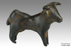 Small votive bronze bull, Crete, 1600 BC