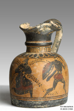 Pottery oinochoe, Greece, 550-500 BC