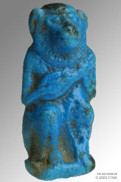 Amulet of god Thoth as a Baboon, Dyn. 18