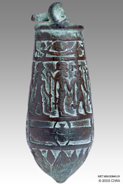 Royal situla, sacred water vessel, Dyn.18 