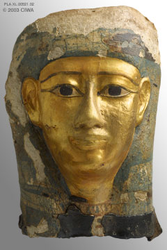 Gilded mask, Thebes, 1100-1000 BC 