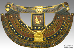 Gilded cartonnage collar, New Kingdom