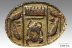 Scarab with Horus of the Horizon, Dyn. 18